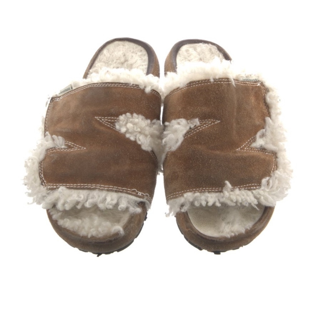 ZIMMERMANN Shearling Slides Size 10 - Picture 4 of 8